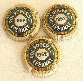 Capsules de Champagne POL ROGER 1962 / 1962a / 1962b