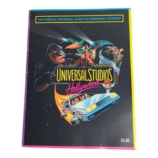 Vintage 1995 Universal Studios Hollywood Pictorial Guide E.T. Jaws Beetlejuice +