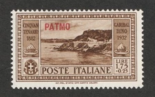 1932 Italy - Aegean Islands - Patmo Sc# 24 - Garibaldino 50th. MNH Cv$19