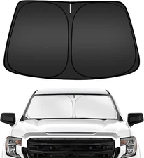 For GMC Sierra 1500 Crew 2014-19 Windshield Visor SunShade Custom Made Sun Shade