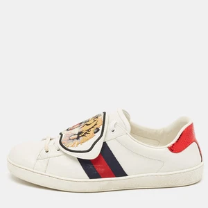 Baskets basses Gucci cuir blanc as taille 44