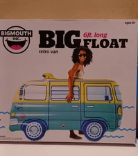 Big Mouth Pool Float Raft Hippy Van 6 Foot NEW Beach Swimming 