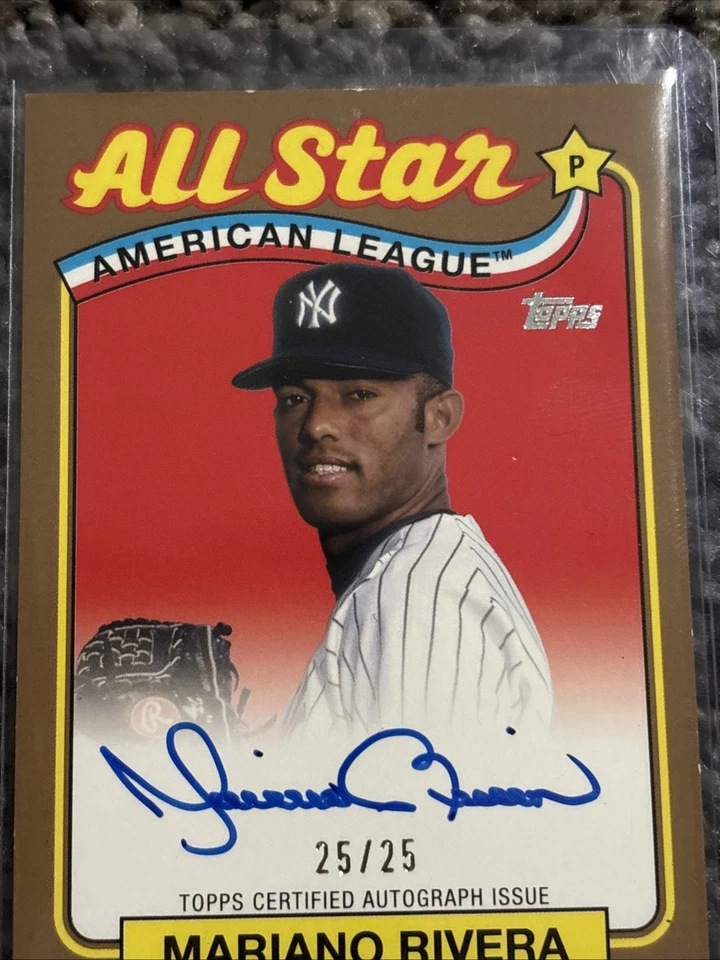 Serie Topps 1989 All Star Liga Americana 2024 Mariano Rivera Automático/25 #89ASAMR Foto 4 de 4