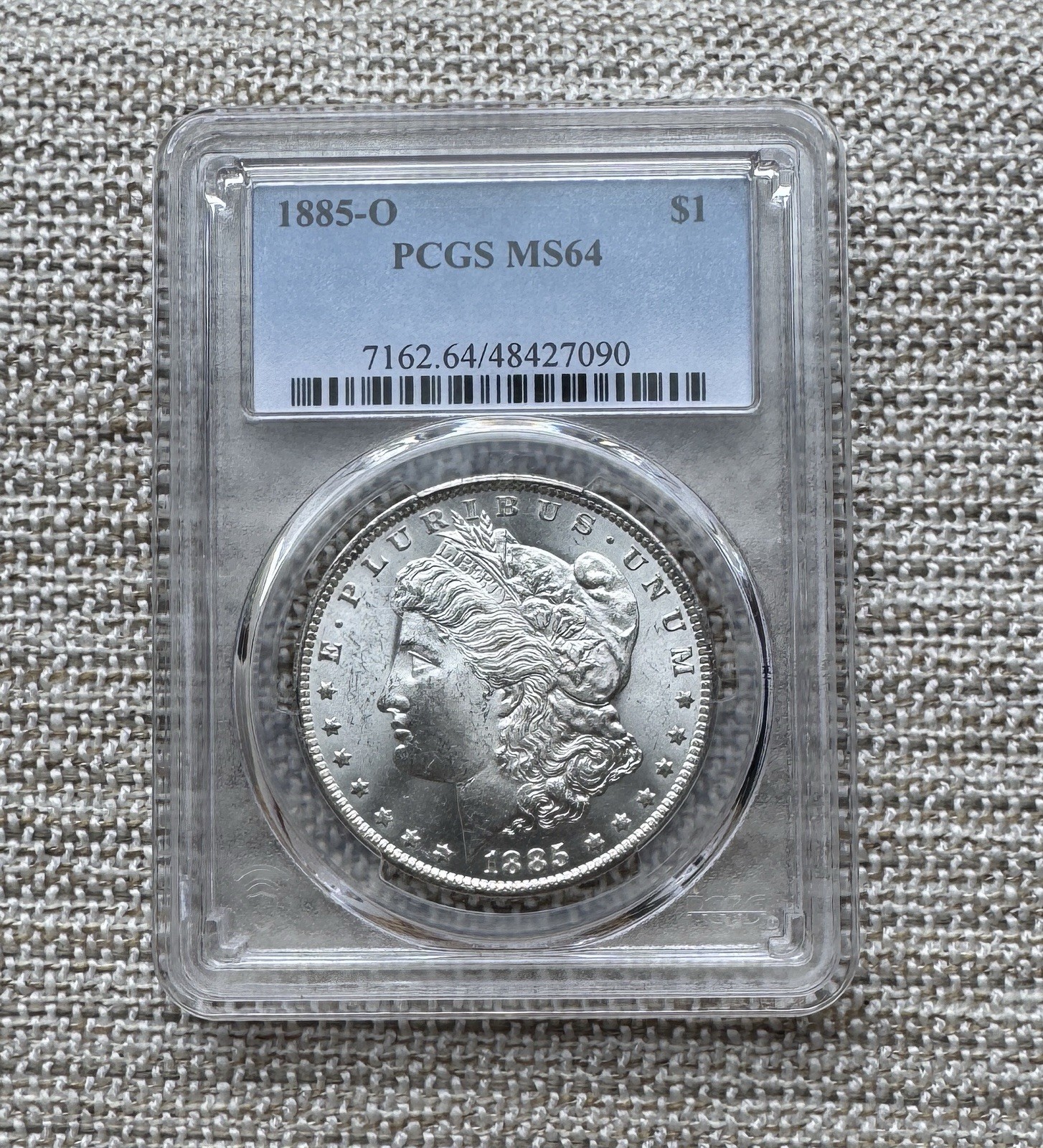 1885-O MORGAN SILVER DOLLAR PCGS MS64 - Nice Luster