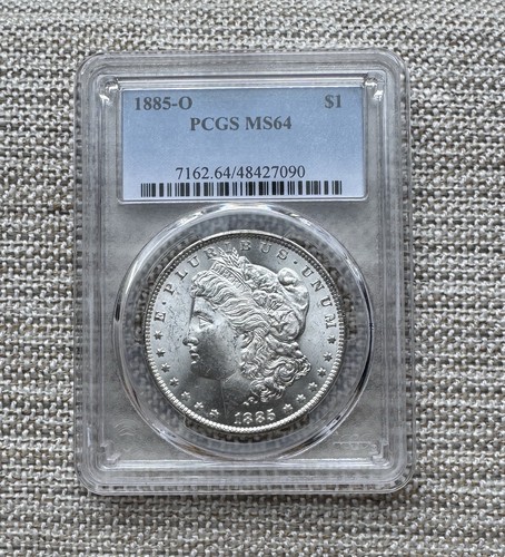 1885-O MORGAN SILVER DOLLAR PCGS MS64 - Nice Luster