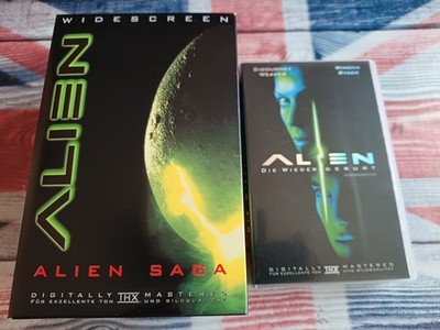 Alien Saga Trilogy VHS Box Vintage Retro Kult Sammler Die Ersten Drei + Teil 4