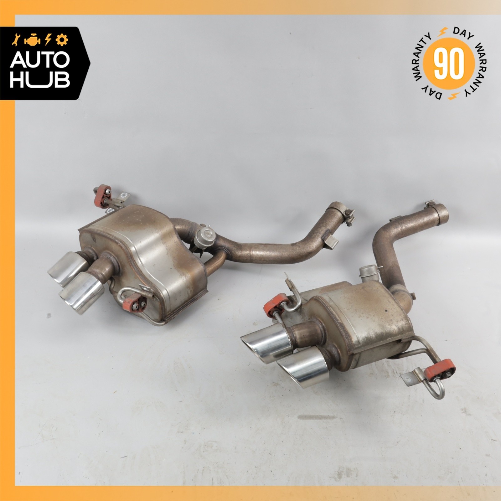 Maserati GranTurismo 4.7L Base Exhaust Mufflers Tips Left & Right Set OEM 23k