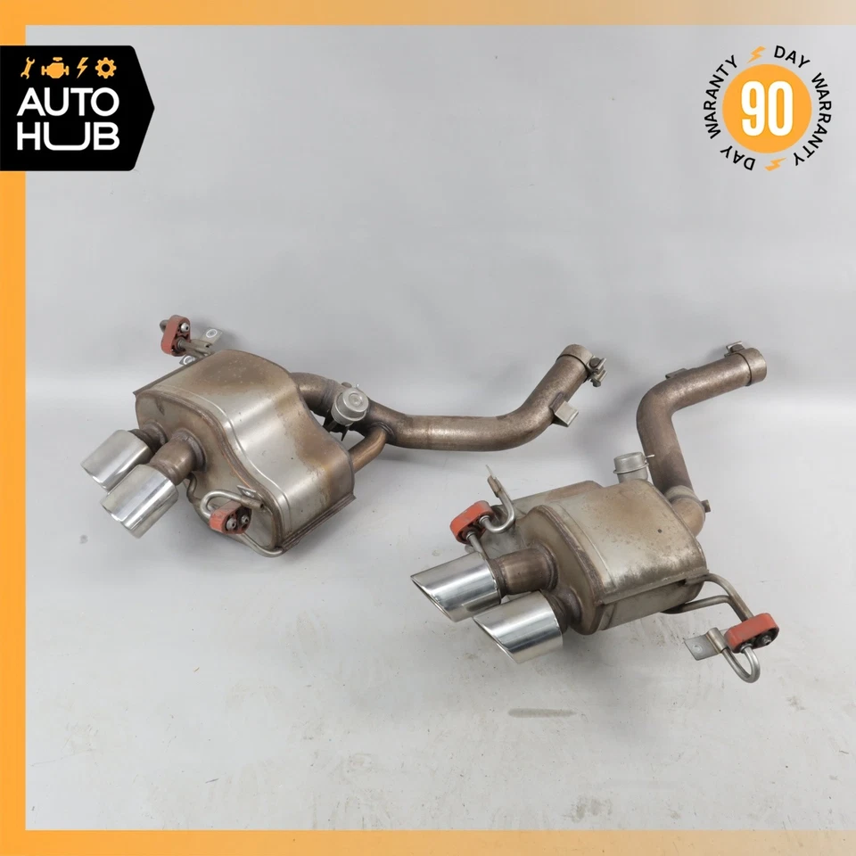 Juego de puntas silenciadores de escape base Maserati GranTurismo 4,7 L izquierda y derecha OEM 23k Foto 2 de 4