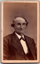 Antique CDV Circa 1880s A.J. Whittemore Old Man In Suit NH