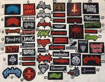Various Rock & Metal Band Patches Part 8