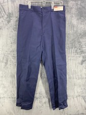 VTG Sears Work N Leisure Full Fit Perma-Prest Pants 36x32 Blue Made in USA NWT