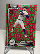 Topps 2026 Series 1 Green & Pink Polka Dots Mookie Betts Dodgers #41