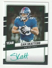 2025 Panini Luminance Year One Green AUTO Rookie ON CARD Cam Skattebo Giants SSP