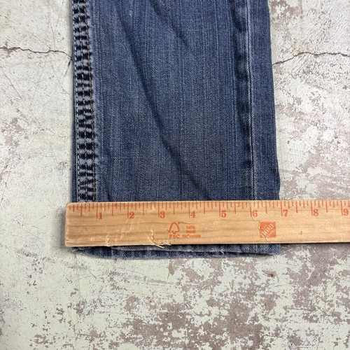 BKE Buckle Carter Straight Leg Jeans Men's Size 34XL (34x34) Blue Denim Whiskers - Picture 6 of 10