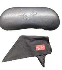 Ray Ban Universal Black Medium Hard Case for Sunglasses  Cleaning Cloth