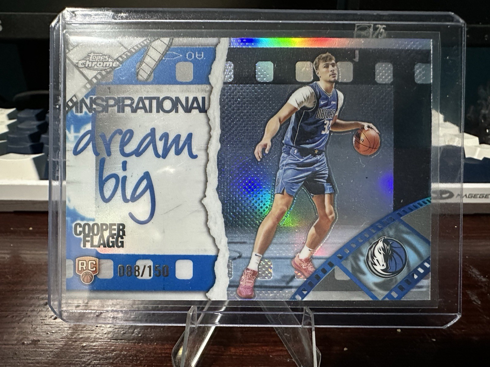 2025/26 NBA Topps Chrome Cooper Flagg RC Inspirational Blue /150 #IP-18
