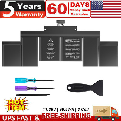 A1618 A1398 ABattery For MacBook Pro 15 inch Retina Late 2013 Mid 2014 2015