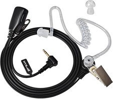 HYS 2.5mm 1Pin Walkie Talkie Earpiece with Mic, Security Headset Compatible with