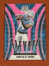 2025 Panini Mosaic - Elevate Amon-Ra St. Brown #15 Mosaic Pink Fluorescent Prizm