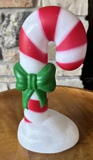 2022 Holiday Time 11" Christmas Candy Cane Blow Mold Tabletop Light Up