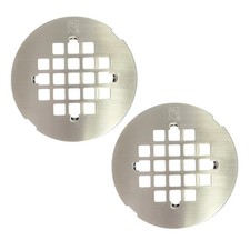 Westbrass D319-2-07 4-1/4 Od Casper Style Brass Snap-In Shower Strainer Grid