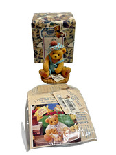 Cherished Teddies Kyle Even Though We're Far Apart Bear Figurine 476390 w Box