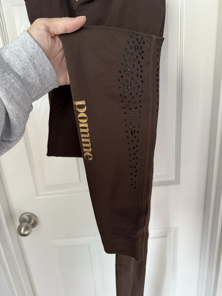 Nuevo con etiquetas Mono de equitación Pomme para mujer Ecuestre Cindy marrón S/M Foto 4 de 4