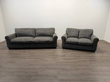Taylor Fabric Sofa Set – 4 Seater & 2 Seater in Grey