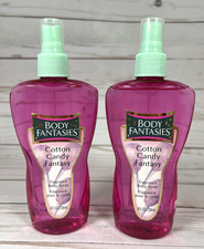 Body Fantasies Cotton Candy Fantasy Body Mist Fragrance Spray 8oz 2 Pack 