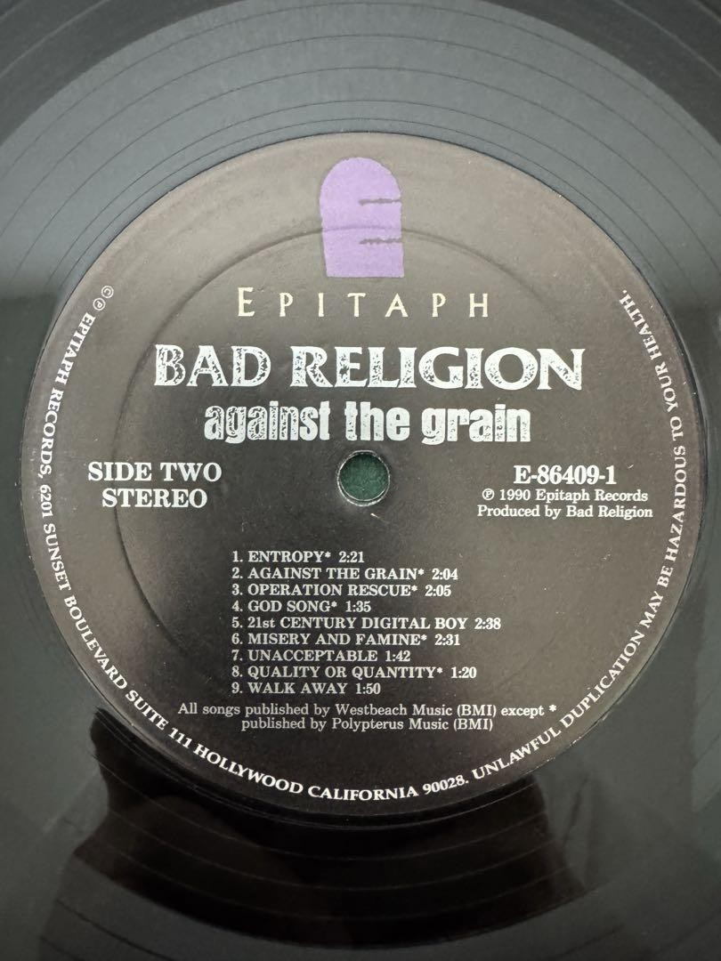 BAD RELIGION レコードUS original Bad Religion Record Us Original Disc | eBay