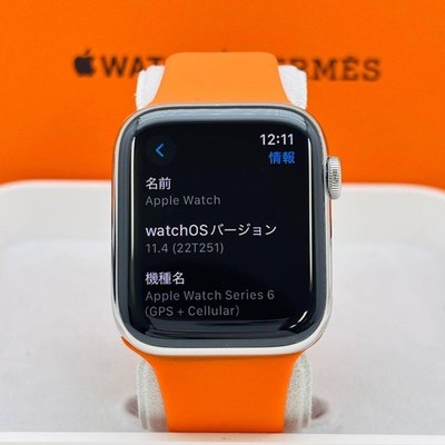 Apple Watch HERMES series6 44mm GPS+Cellular Black Stainless Apple Watch HERMES series6 44mm GPS+Cellular Black Stainless