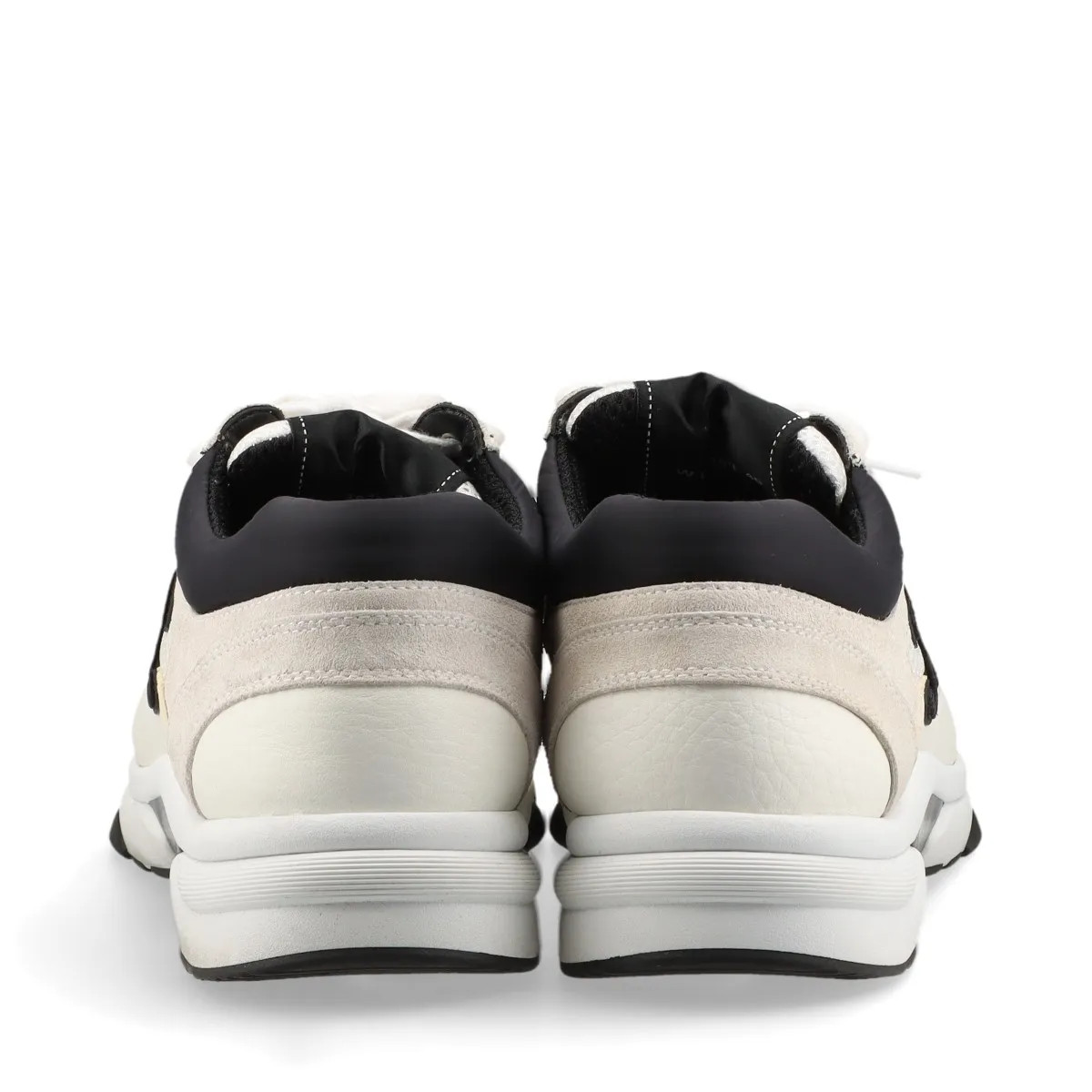 Chanel Coco Mark Leather x fabric Sneakers 40 Unisex White x black G38299 Mesh thumbnail 6