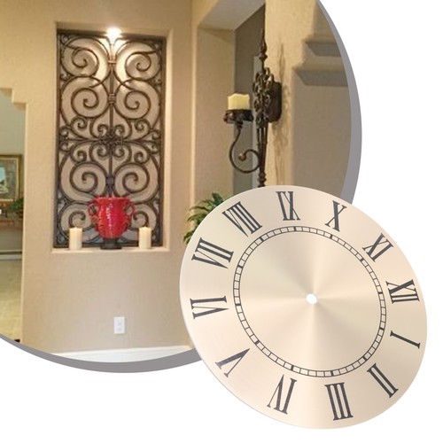 Clock Dial Face Home Ornament For Livingroom Bedroom Decoration Flat Profile - Picture 4 of 23
