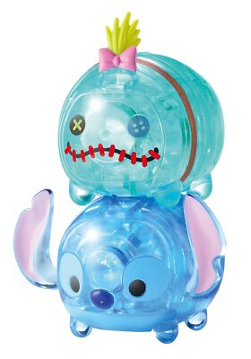 HANAYAMA Crystal Gallery Tsum Tsum Stitch & Scrump 3D Kunststoff klar Puzzle NEU