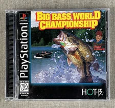 Big Bass World Championship PS1 Playstation CIB Game Case Manual Tested Sticker