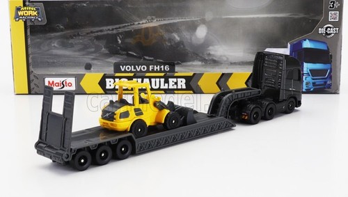 MODELLINO CAMION STATICO MAISTO VOLVO FH16 XL 750 PIANALE TRASPORTO RUSPA 1/64 - Foto 2 di 10