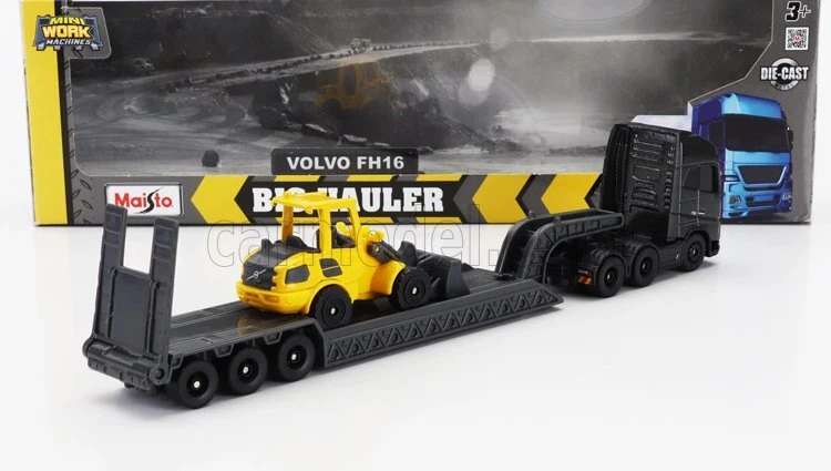 MODELLINO CAMION STATICO MAISTO VOLVO FH16 XL 750 PIANALE TRASPORTO RUSPA 1/64 - Immagine 2 di 4