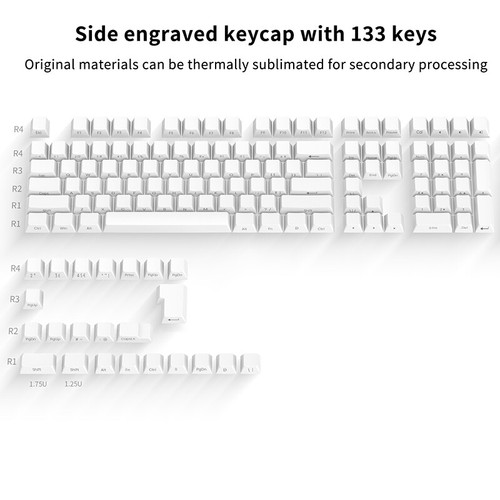 133 tasten Mechanische Tastatur Tastenkappen Set PBT Kirsche MOA Profil - Bild 13 von 19