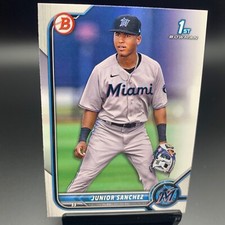 2022 Bowman Paper Prospects #BP-111 Junior Sanchez 1st Bowman Miami Marlins