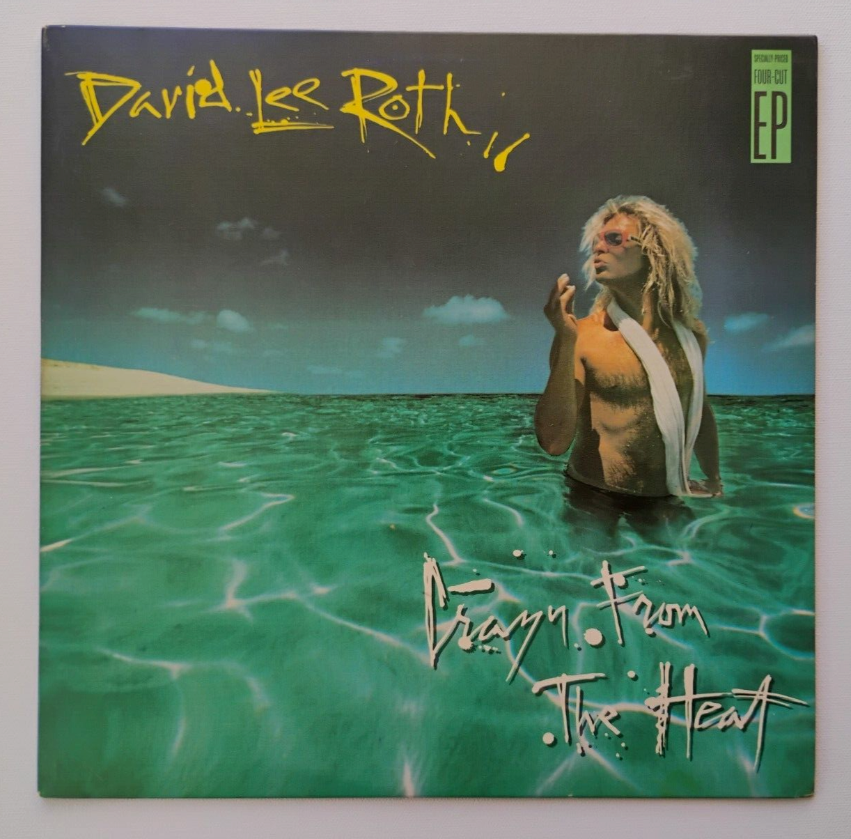 DAVID LEE ROTH: CRAZY FROM THE HEAT - 1985 WB RECORDS VINYL 4 TRACK EP WI-25222