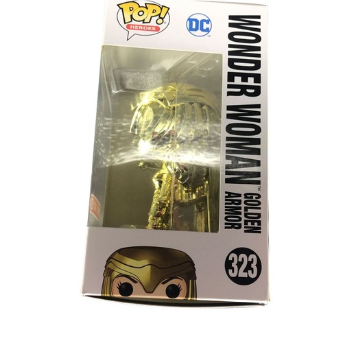 ✅ Wonder Woman Golden Armor WW84 Funko Pop #323 Target Exclusive ✅ - Picture 6 of 12