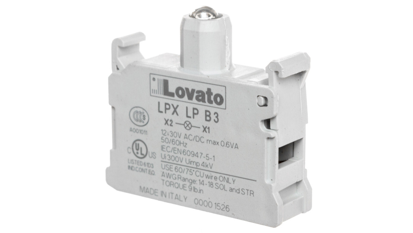 Green LED lampholder 18-30V AC / DC LPXLPB3 /T2UK