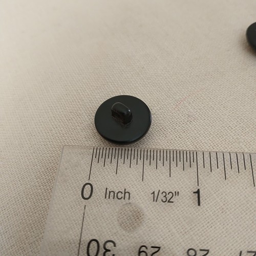 VTG Replacement Faux Leather Pattern Button For Coat Cardigan Dark Brown Set of5 - Picture 6 of 6