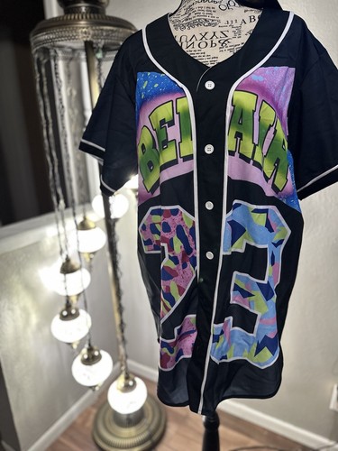 Camiseta deportiva de béisbol Mr. Bao larga y Miss Pizoff estilo años 90 fresca estilo Prince of Beliar #23 - Imagen 3 de 10
