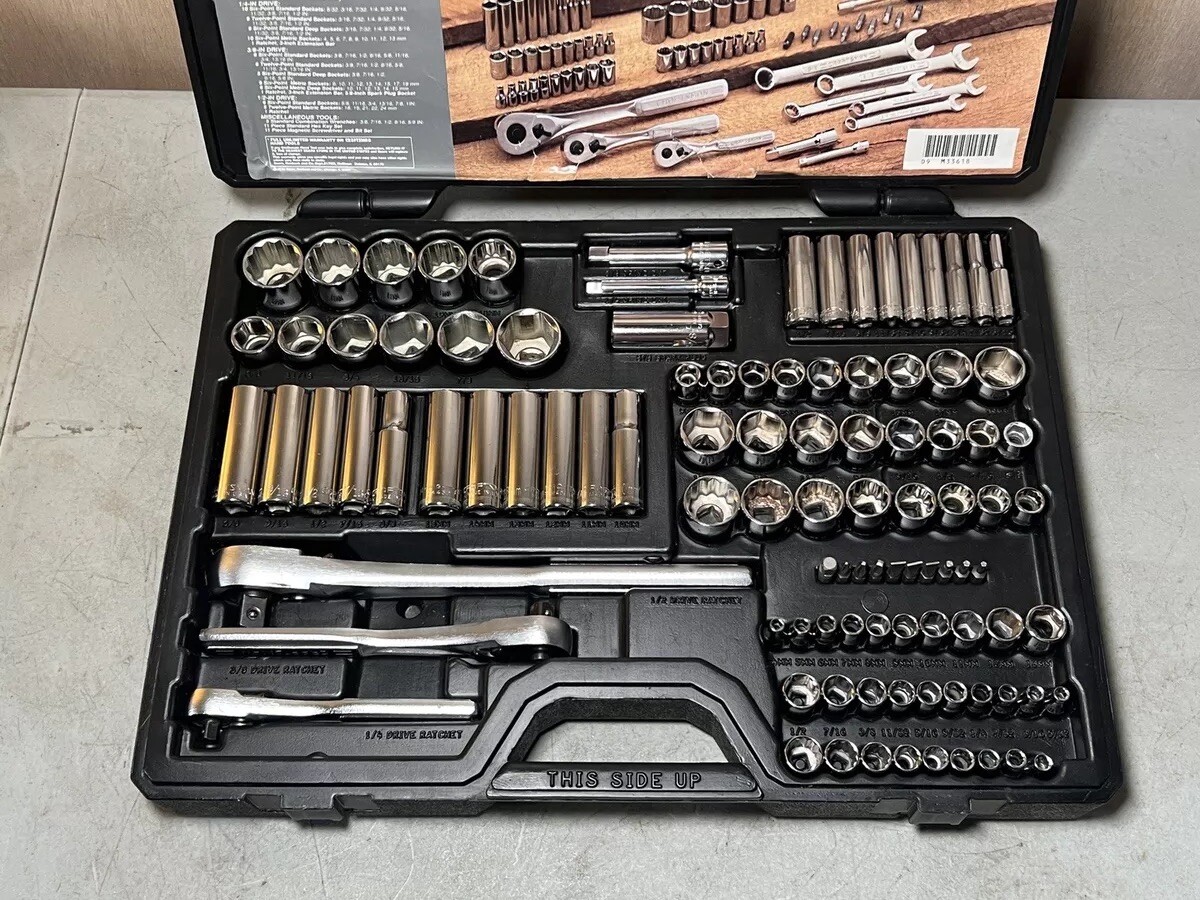 a※shop Craftsman 33618 107pc Metric & SAE Socket Set 1/4