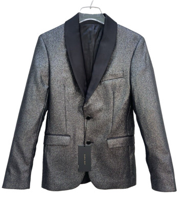 ZARA MENS SILVER DINNER JACKET SIZE UK 36 REF 6267 650