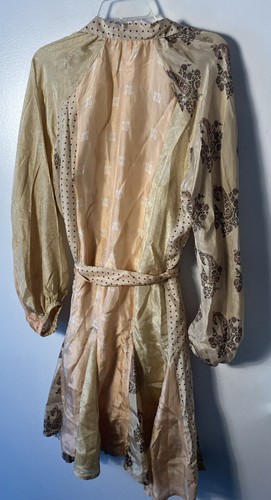 Free People Mes DEMOISELLES Paquerette Dress Handmade 100% Silk Size 8 NWT $590 - Picture 8 of 9