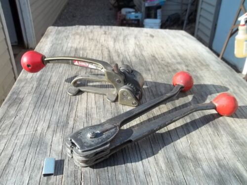 2 Signode Tool 3/8" - 1/2" Tensioner + Strapping Crimper Sealer Strapping Tool