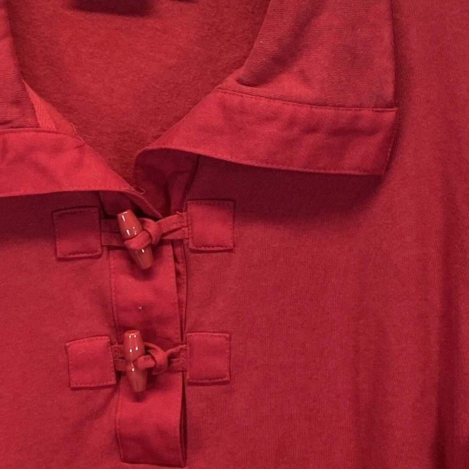 Sudadera para mujer Denim & Co. talla XL manga larga botones con cuello A217396 Foto 2 de 4