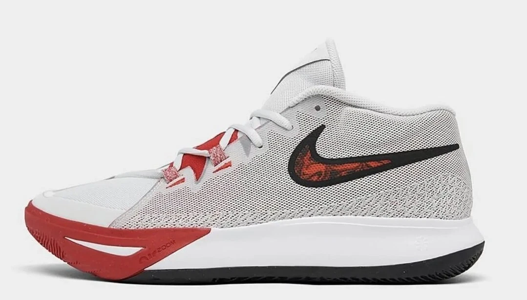 Nike Kyrie Flytrap 6 Low Basketball Shoes Gray Red DM1125 002 Mens Sz 12